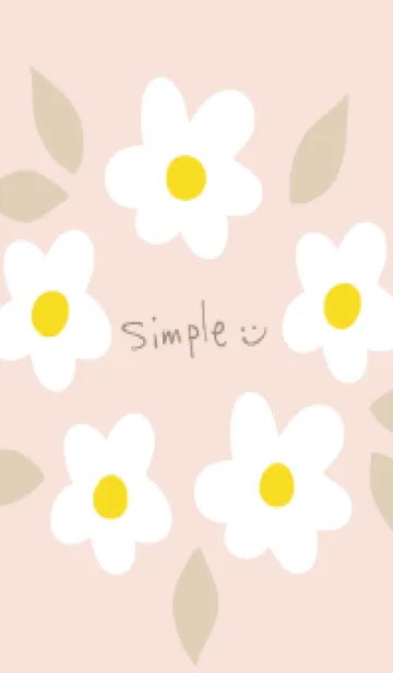 [LINE着せ替え] 白い花の輪23の画像1