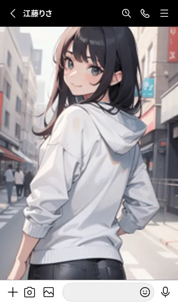 [LINE着せ替え] 少女が一人 #MB48。の画像2