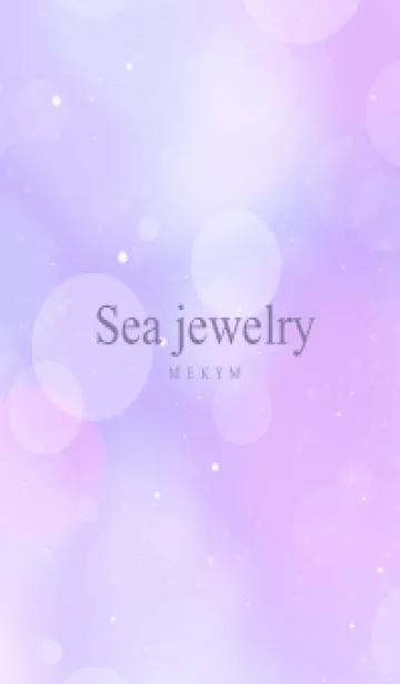 [LINE着せ替え] SEA JEWELRY-MILKY PURPLE 3の画像1