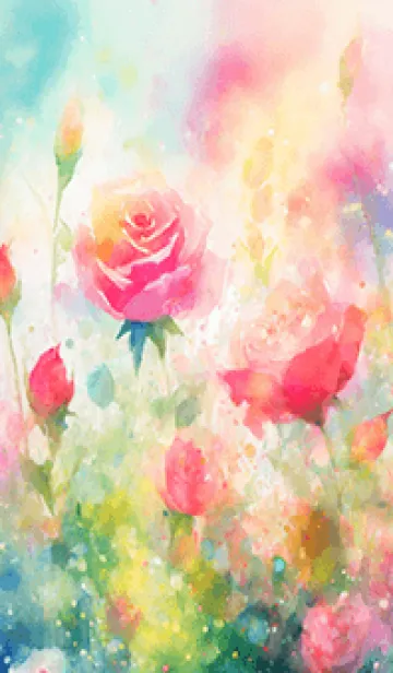 [LINE着せ替え] 薔薇(バラ)の花の着せかえ(R754)の画像1