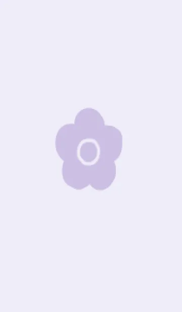[LINE着せ替え] 大人のシンプルフラワー(purple)の画像1