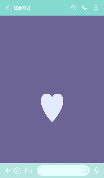 [LINE着せ替え] シンプル ハート 93の画像2