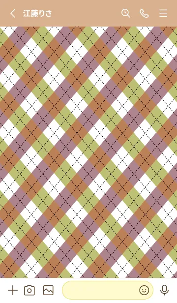 [LINE着せ替え] アーガイル チェック 29の画像2