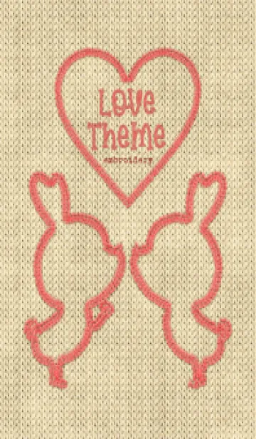 [LINE着せ替え] Love Theme Embroidery 23の画像1