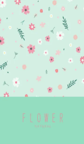 [LINE着せ替え] FLOWER MINT GREEN -NATURAL-75の画像1