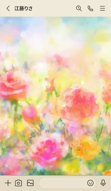[LINE着せ替え] 薔薇(バラ)の花の着せかえ(R758)の画像2