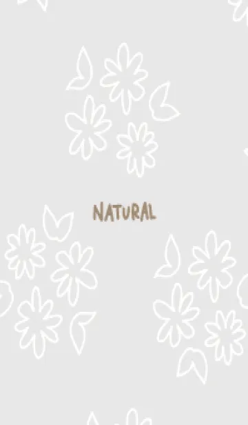 [LINE着せ替え] 白い線の丸い花23の画像1