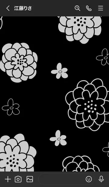 [LINE着せ替え] 可愛い白い花3の画像2