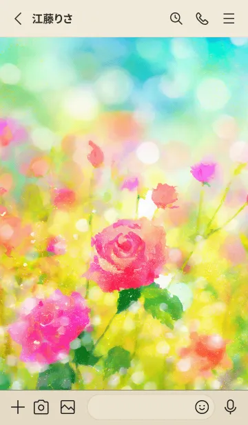 [LINE着せ替え] 薔薇(バラ)の花の着せかえ(R764)の画像2