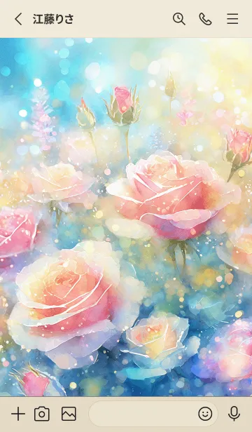 [LINE着せ替え] 薔薇(バラ)の花の着せかえ(R766)の画像2