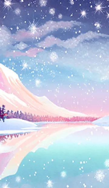 [LINE着せ替え] 優美な冬の風景の着せかえ(Winter-736)の画像1