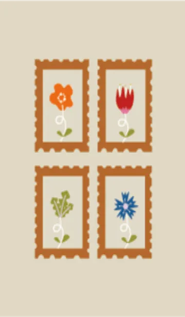 [LINE着せ替え] 花のステッカーの画像1