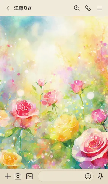 [LINE着せ替え] 薔薇(バラ)の花の着せかえ(R773)の画像2