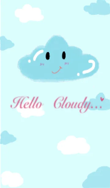 [LINE着せ替え] Happy Cloudyの画像1
