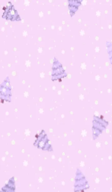 [LINE着せ替え] christmas tree purpleの画像1