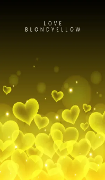 [LINE着せ替え] BLOND YELLOW HEARTの画像1