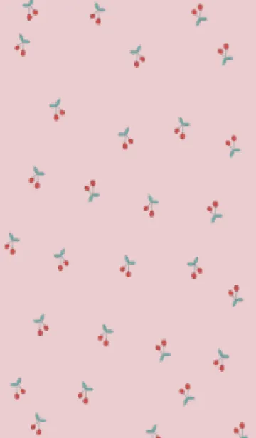 [LINE着せ替え] cherry_pattern #rosepinkの画像1