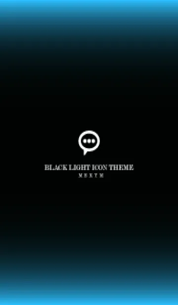 [LINE着せ替え] LIGHT ICON THEME -BLACK- 7の画像1
