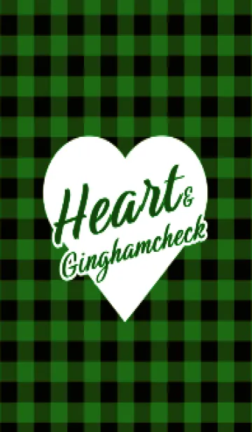[LINE着せ替え] ハート ギンガムチェック 118の画像1