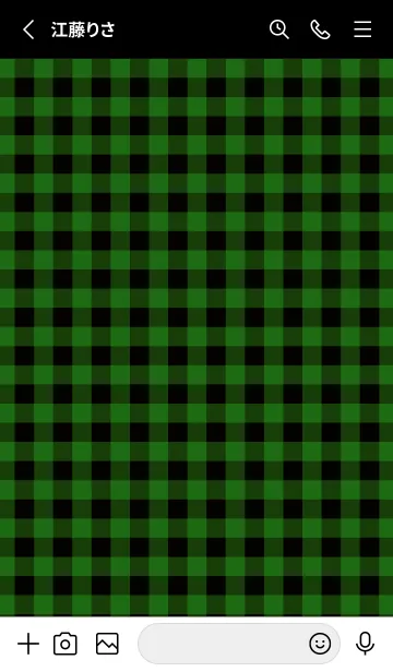 [LINE着せ替え] ハート ギンガムチェック 118の画像2