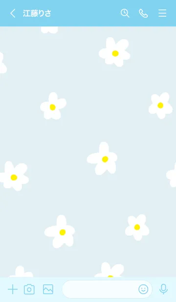 [LINE着せ替え] 白い花が舞うの画像2