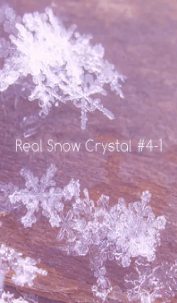 [LINE着せ替え] Real Snow Crystal #4-1の画像1