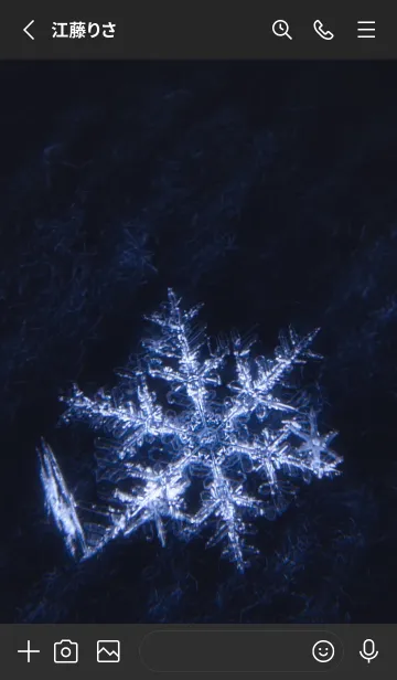 [LINE着せ替え] Real Snow Crystal #6-1の画像2