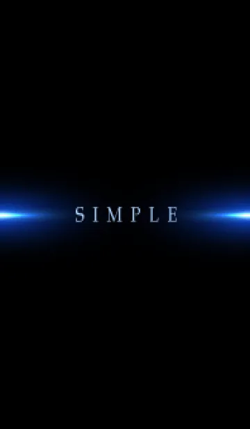 [LINE着せ替え] SIMPLE BLUE LIGHT -BLACK- 16の画像1