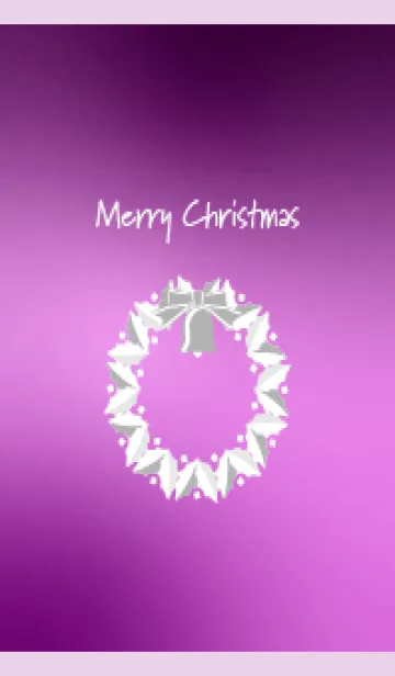 [LINE着せ替え] クリスマスリース 薄い紫の画像1