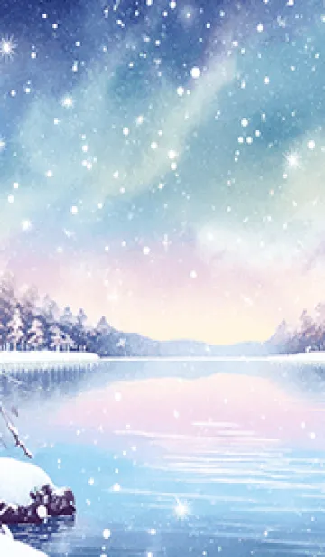 [LINE着せ替え] 優美な冬の風景の着せかえ(Winter-756)の画像1