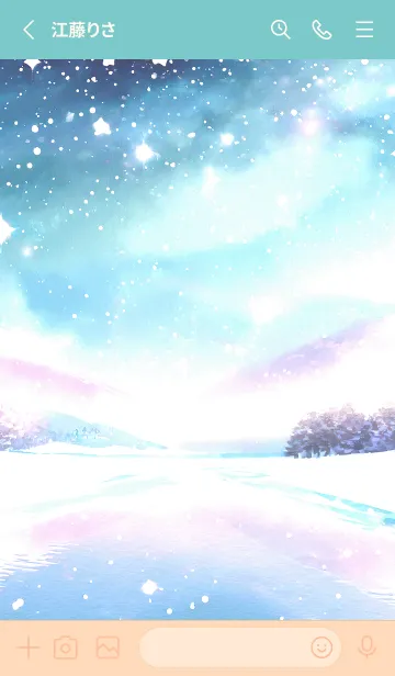 [LINE着せ替え] 優美な冬の風景の着せかえ(Winter-758)の画像2