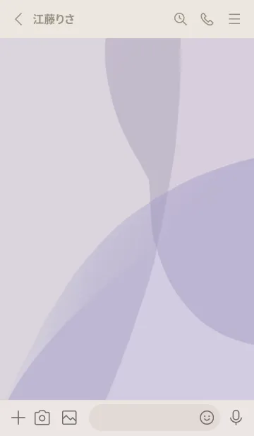 [LINE着せ替え] シンプルくすみパープルの画像2