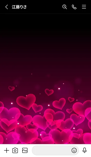 [LINE着せ替え] BLOOD RED HEARTの画像2