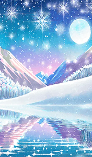 [LINE着せ替え] 優美な冬の風景の着せかえ(Winter-765)の画像1