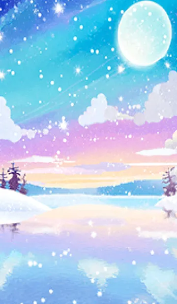 [LINE着せ替え] 優美な冬の風景の着せかえ(Winter-768)の画像1