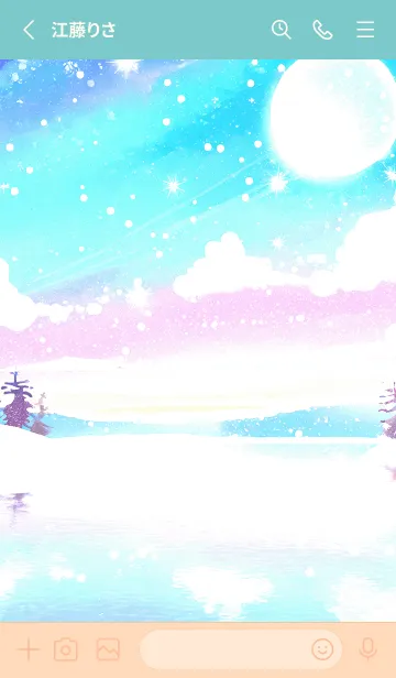 [LINE着せ替え] 優美な冬の風景の着せかえ(Winter-768)の画像2