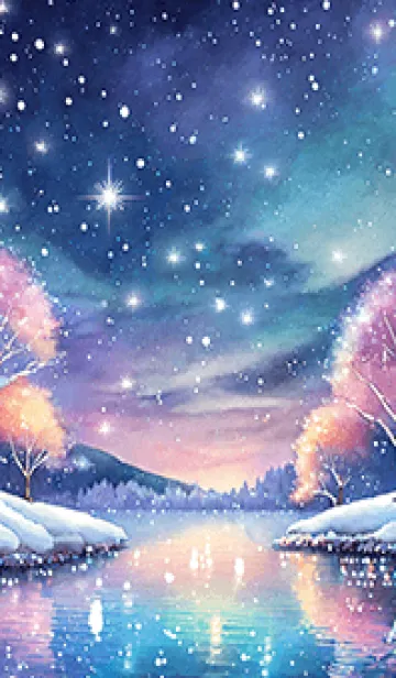 [LINE着せ替え] 優美な冬の風景の着せかえ(Winter-770)の画像1