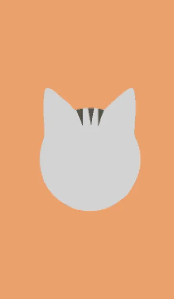 [LINE着せ替え] シンプル 猫 サバトラ イエローの画像1
