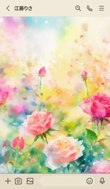 [LINE着せ替え] 薔薇(バラ)の花の着せかえ(R806)の画像2