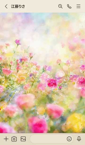 [LINE着せ替え] 薔薇(バラ)の花の着せかえ(R810)の画像2