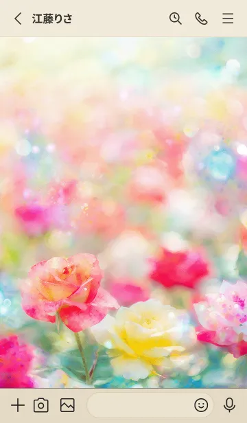 [LINE着せ替え] 薔薇(バラ)の花の着せかえ(R813)の画像2