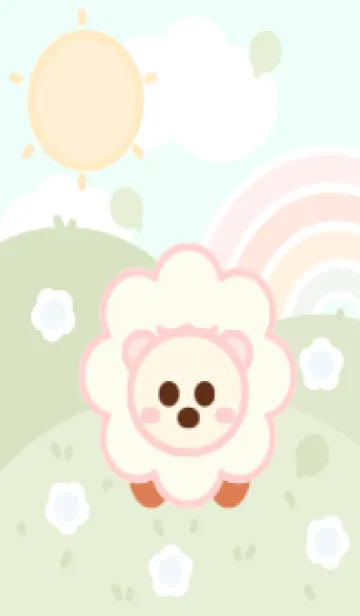 [LINE着せ替え] Baby sheep farm 4の画像1