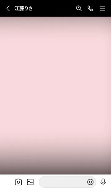 [LINE着せ替え] Black & Pale Pink Theme V5 (JP)の画像2