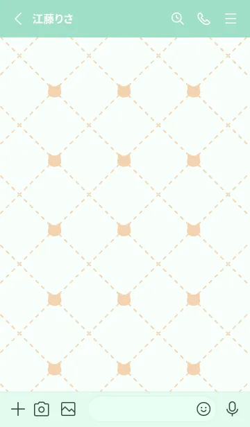 [LINE着せ替え] シンプル 猫 白黒 ハチワレ グリーンの画像2
