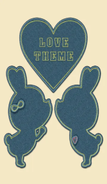 [LINE着せ替え] Love Theme jeans 38の画像1