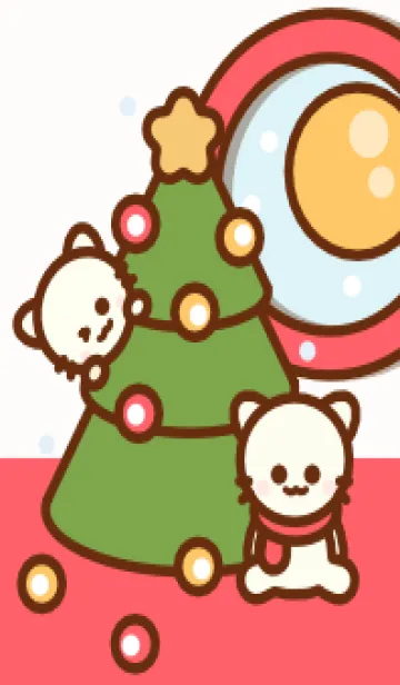 [LINE着せ替え] Baby meow love Christmas 2の画像1