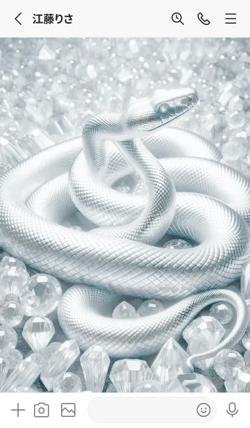 [LINE着せ替え] 幸運の白金蛇 (プラチナスネーク)の画像2