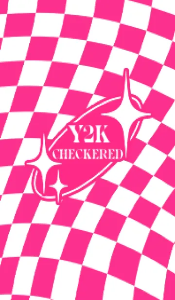 [LINE着せ替え] ✦ Y2K CHECKERED ✦ 03 PINK 2 ✦の画像1