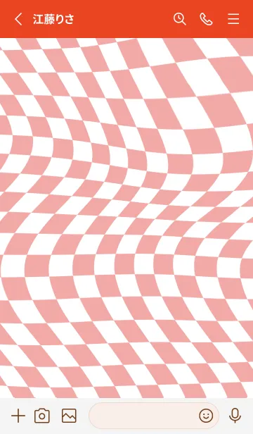 [LINE着せ替え] ✦ Y2K CHECKERED ✦ 04 RED ✦の画像2