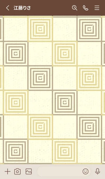 [LINE着せ替え] 和音 市松模様 音符  ペールライムライトの画像2